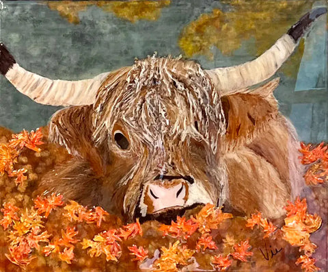 Plaisir d'automne, année de création 2025, technique Acrylique/mix